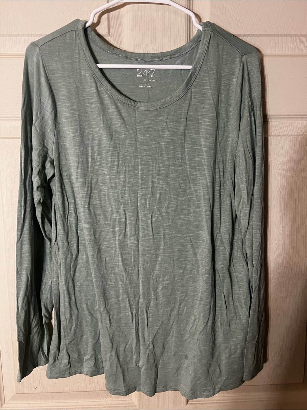 Women’s Long Sleeve Sz M Blouse/Shirt in Light Sage Green